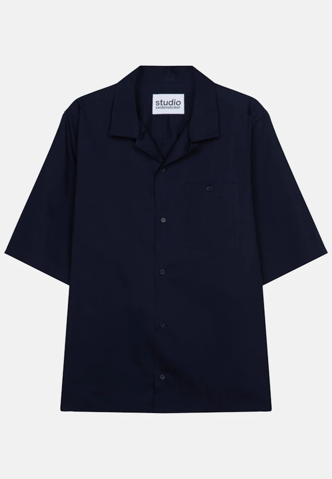 Regular Resort shirt Uni in Dark Blue | Seidensticker online shop