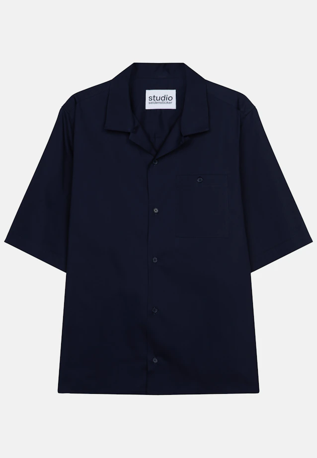 Regular Resort Hemd Uni in Dunkelblau |  Seidensticker Onlineshop