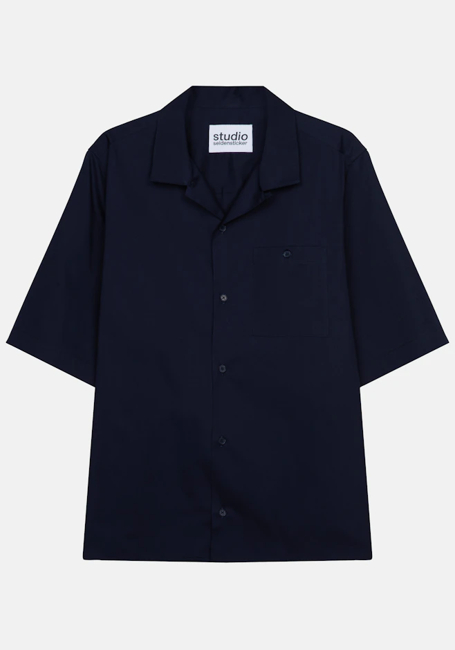 Regular Resort Hemd Uni in Dunkelblau | Seidensticker Onlineshop