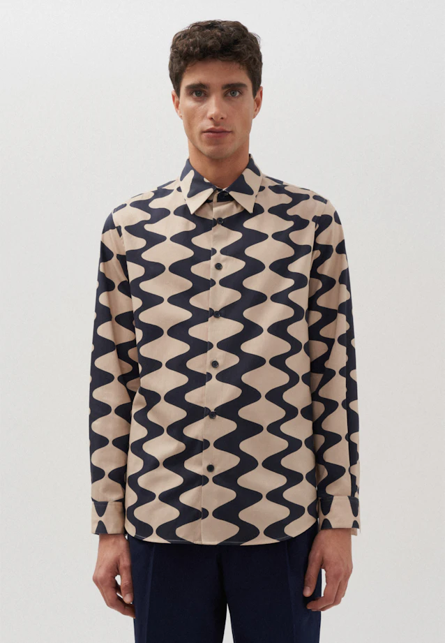 Regular Chemise Imprimé in Marron |  Seidensticker Onlineshop