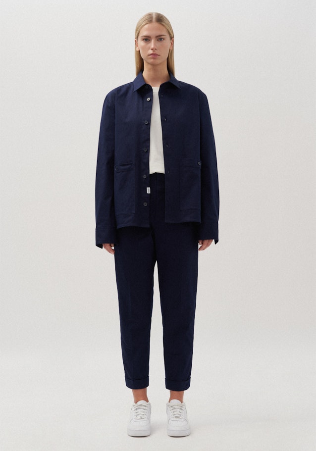 Regular Overshirt Uni in Dunkelblau | Seidensticker Onlineshop