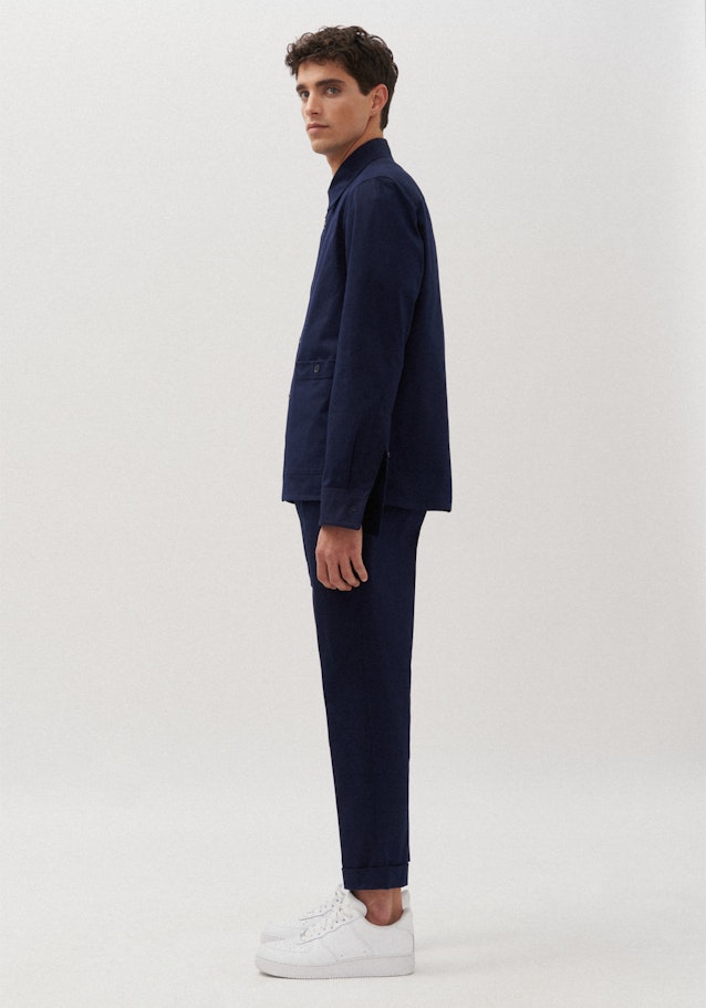 Regular Overshirt Uni in Dunkelblau | Seidensticker Onlineshop
