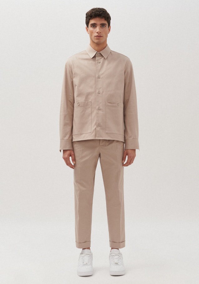 Regular Overshirt Uni in Braun | Seidensticker Onlineshop