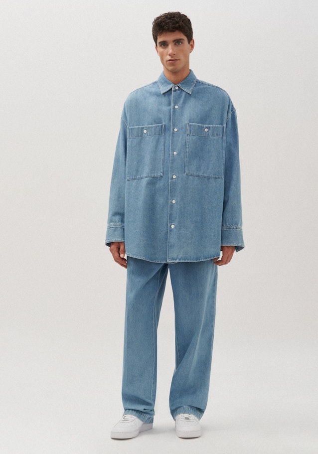 Shirt Oversized in Medium Blue | Seidensticker Onlineshop