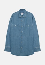 Chemise Oversized in Bleu Moyen |  Seidensticker Onlineshop