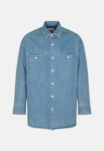 Chemise Oversized in Bleu Moyen |  Seidensticker Onlineshop