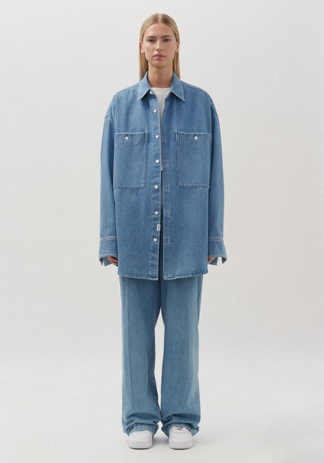 Pleated trousers Oversized in Medium Blue | Seidensticker Onlineshop