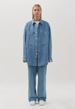 Pleated trousers Oversized in Medium Blue |  Seidensticker Onlineshop