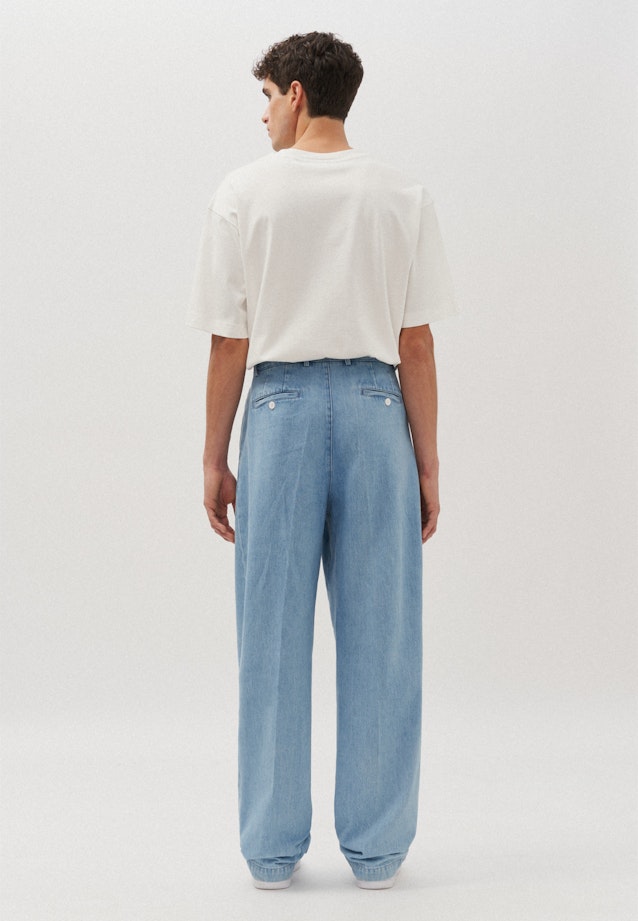Pleated trousers Oversized in Medium Blue |  Seidensticker Onlineshop