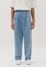 Bundfaltenhose Oversized in Mittelblau |  Seidensticker Onlineshop