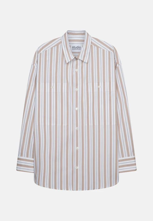 Oversized Hemd Streifen in Braun |  Seidensticker Onlineshop