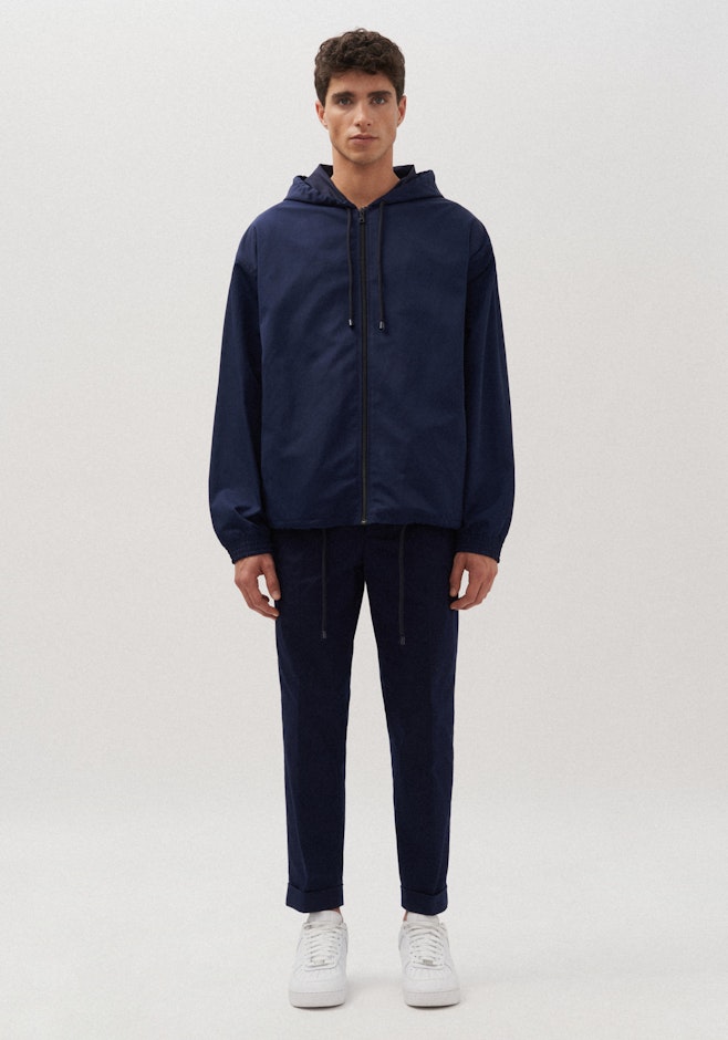 Oversized Anorak Imprimé dans Bleu Foncé | Boutique en ligne Seidensticker