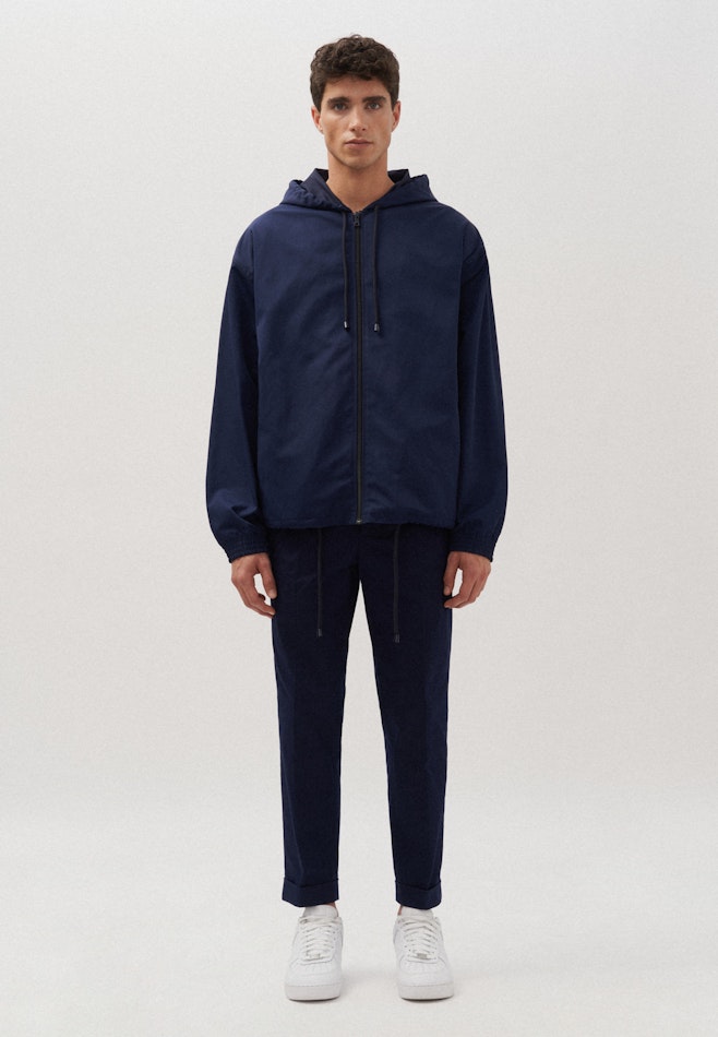 Oversized Anorak Druck in Dunkelblau | Seidensticker Onlineshop
