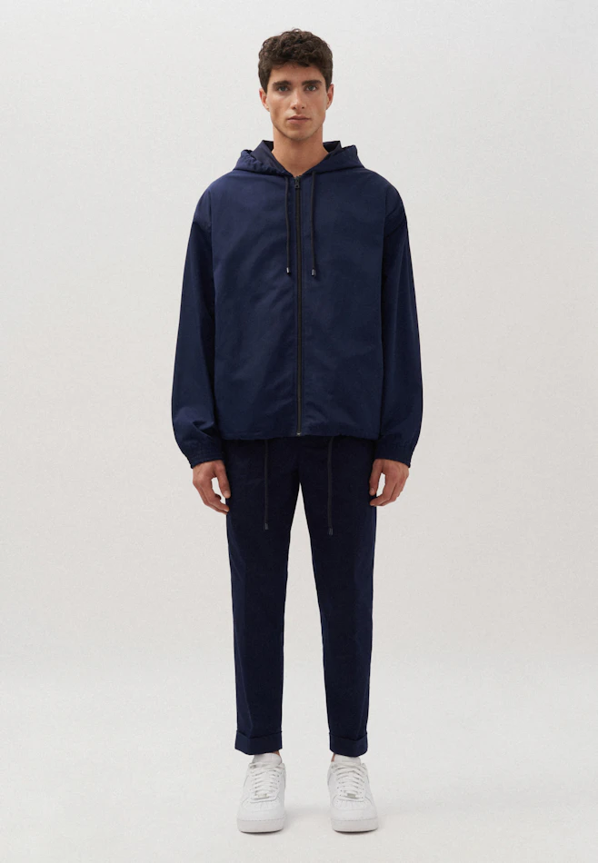 Oversized Anorak Druck in Dunkelblau | Seidensticker Onlineshop