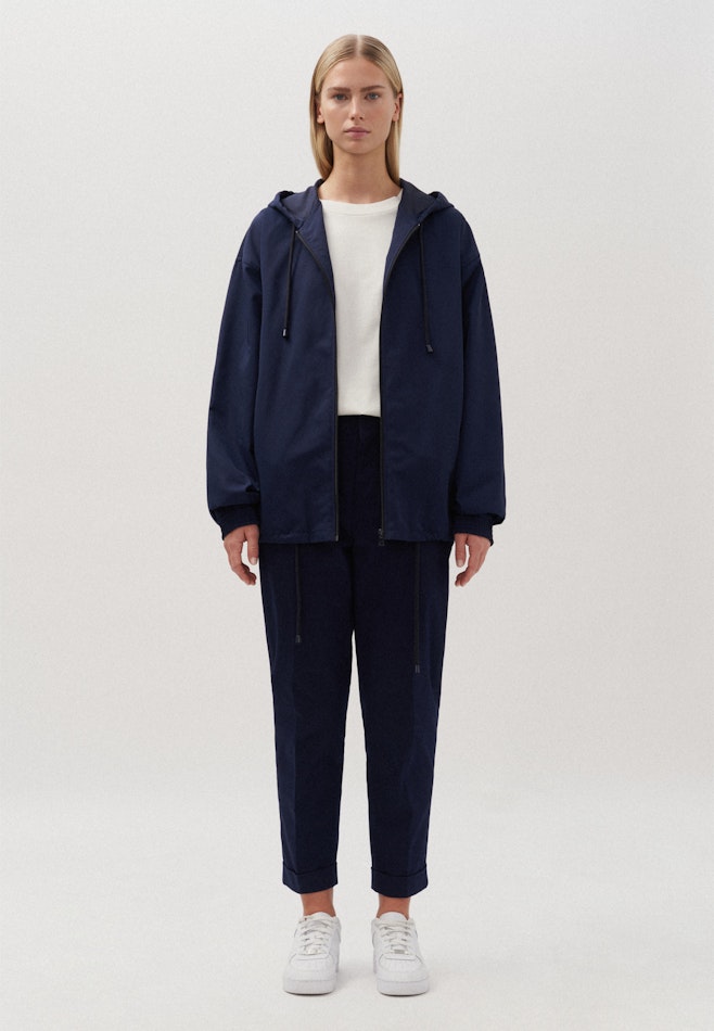 Oversized Anorak Druck in Dunkelblau | Seidensticker Onlineshop