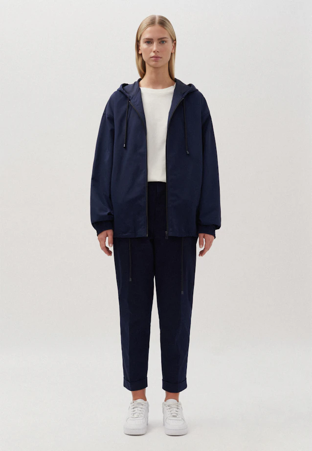 Oversized Anorak Druck in Dunkelblau |  Seidensticker Onlineshop