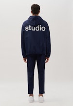 Oversized Anorak Druck in Dunkelblau |  Seidensticker Onlineshop