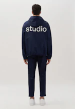 Oversized Anorak Druck in Dunkelblau |  Seidensticker Onlineshop