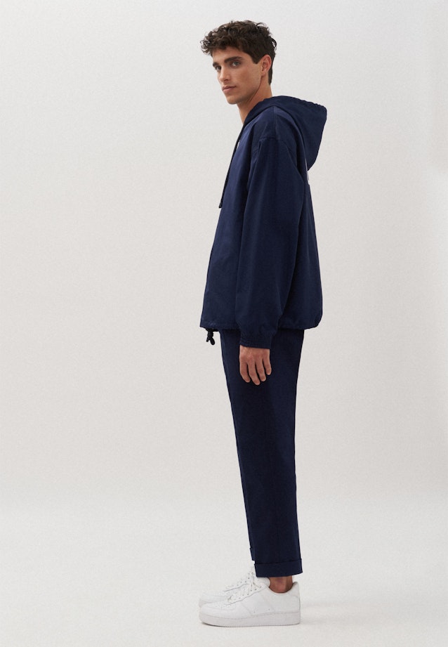 Oversized Anorak Druck in Dunkelblau |  Seidensticker Onlineshop