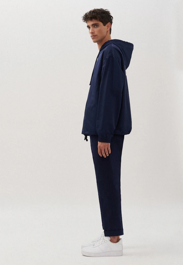 Oversized Anorak Druck in Dunkelblau |  Seidensticker Onlineshop