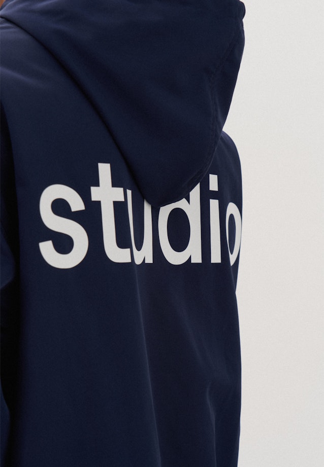 Oversized Anorak Druck in Dunkelblau |  Seidensticker Onlineshop