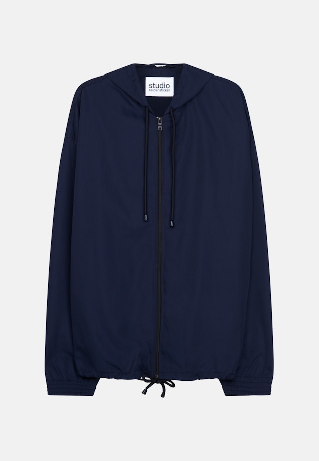 Oversized Anorak Druck in Dunkelblau |  Seidensticker Onlineshop