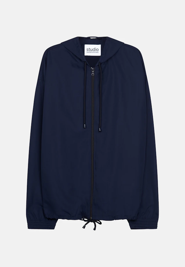 Oversized Anorak Druck in Dunkelblau |  Seidensticker Onlineshop