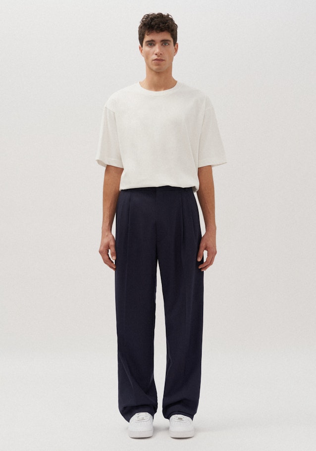 Pleated trousers Oversized in Dark Blue | Seidensticker Onlineshop