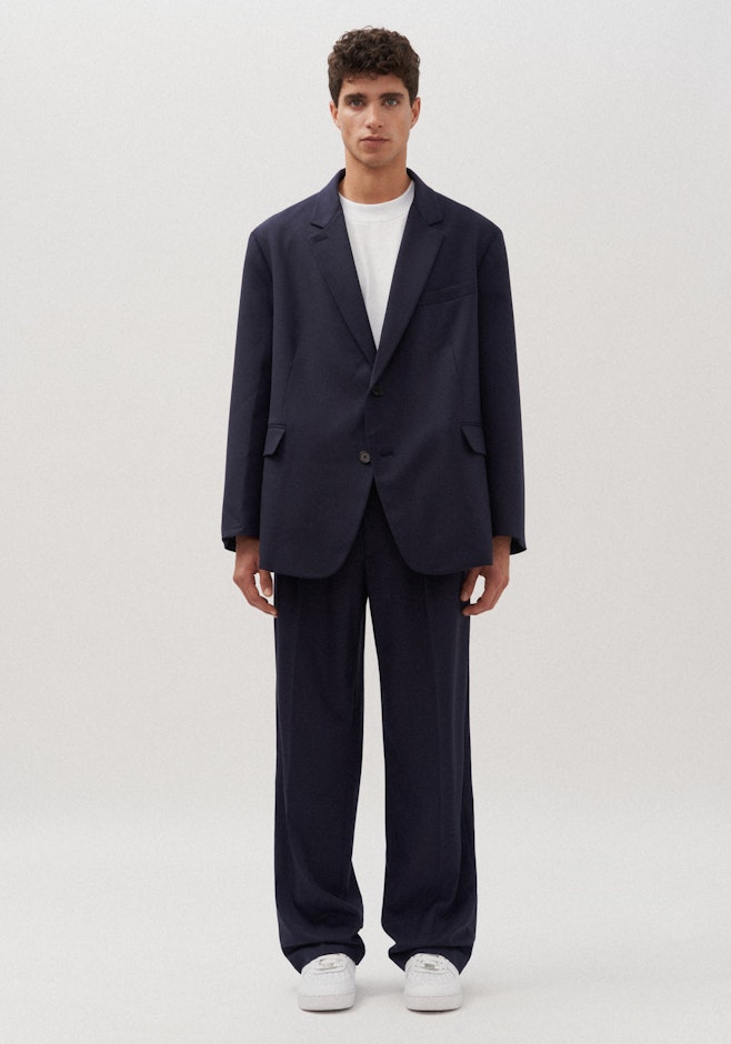 Oversized Veston Uni dans Bleu Foncé | Boutique en ligne Seidensticker