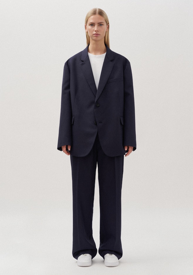 Oversized Veston Uni dans Bleu Foncé | Boutique en ligne Seidensticker