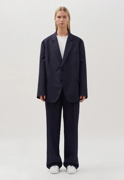 Oversized Sakko Uni in Dunkelblau |  Seidensticker Onlineshop