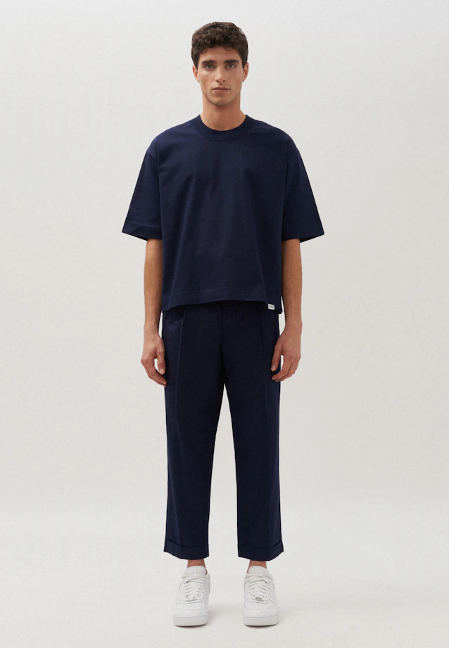 T-shirt Uni in Bleu Foncé |  Seidensticker Onlineshop