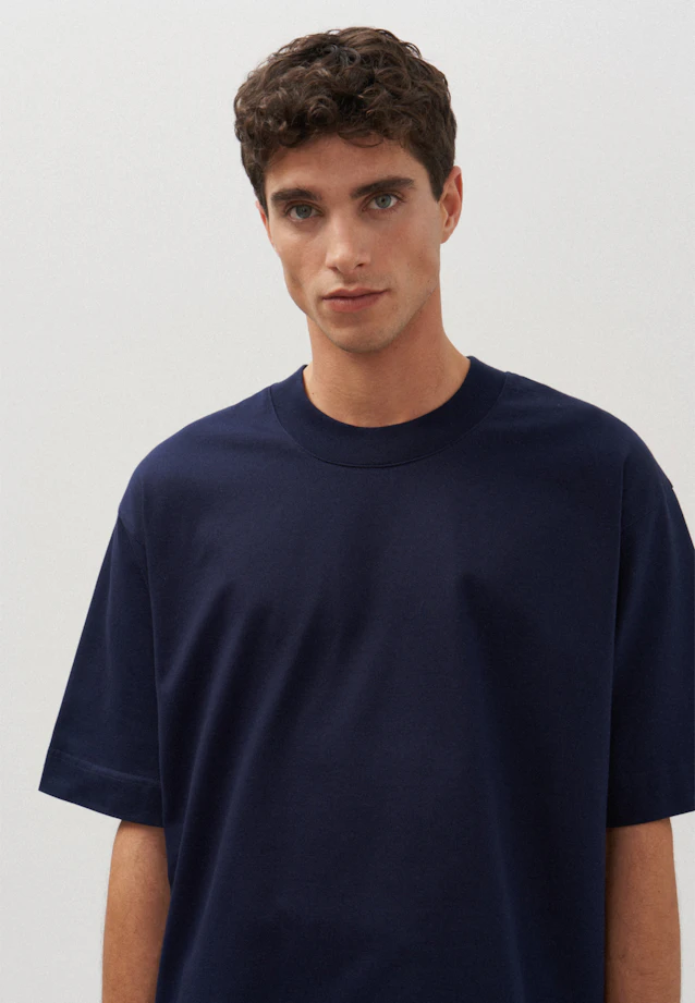 T-shirt Uni in Bleu Foncé |  Seidensticker Onlineshop