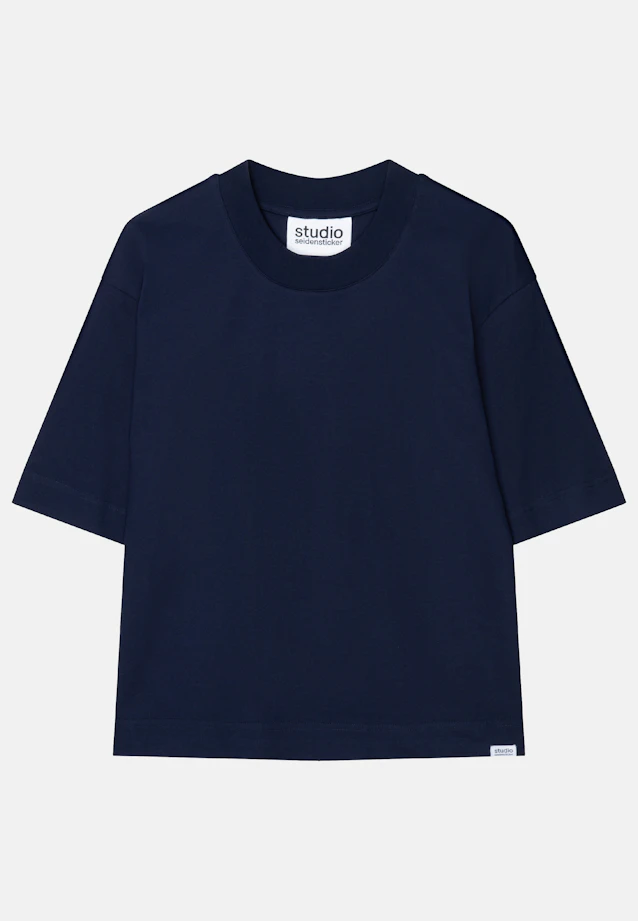 T-shirt Uni in Bleu Foncé |  Seidensticker Onlineshop