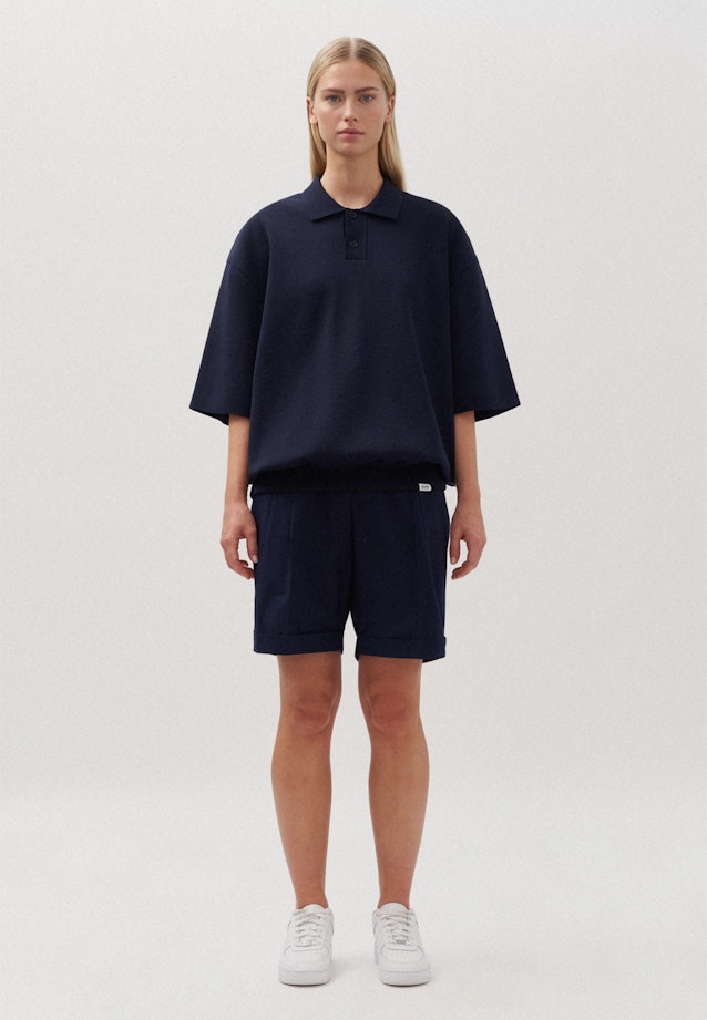 Oversized Polo Uni in Dunkelblau |  Seidensticker Onlineshop