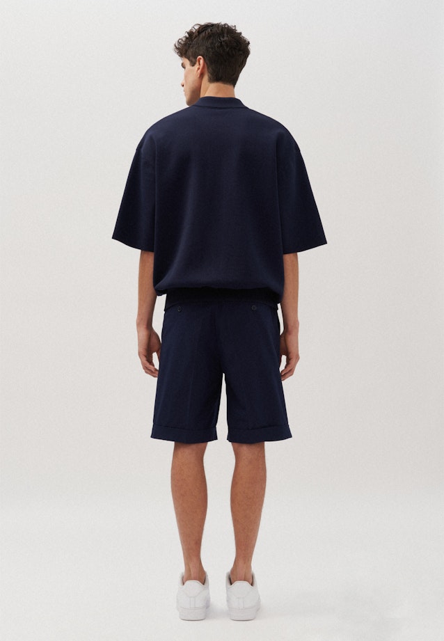 Oversized Polo Uni in Dunkelblau |  Seidensticker Onlineshop