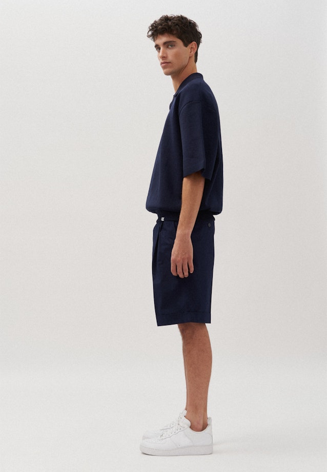 Oversized Polo Uni in Dunkelblau |  Seidensticker Onlineshop