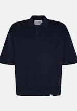 Oversized Polo Uni in Dunkelblau |  Seidensticker Onlineshop