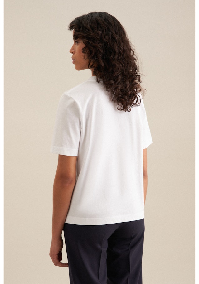 Crew Neck T-Shirt in White | Seidensticker Onlineshop