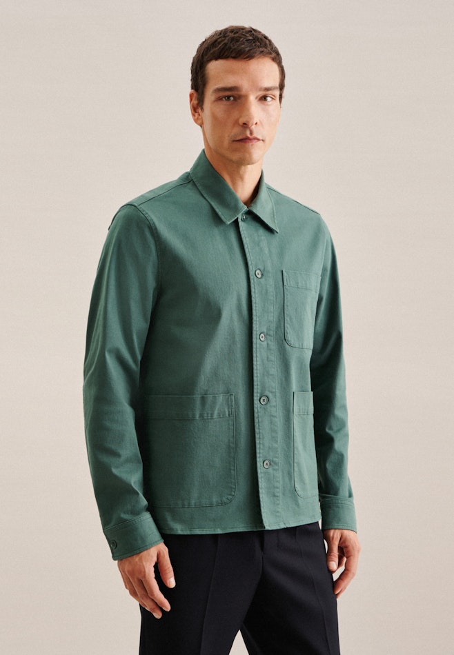 Collar Jacket in Green | Seidensticker online shop