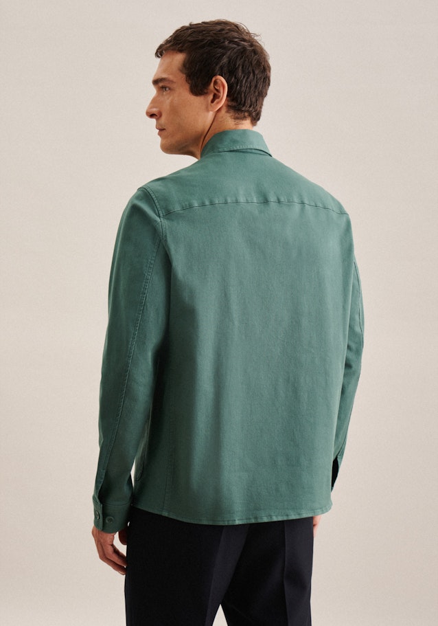 Kragen Jacke Regular in Grün | Seidensticker Onlineshop