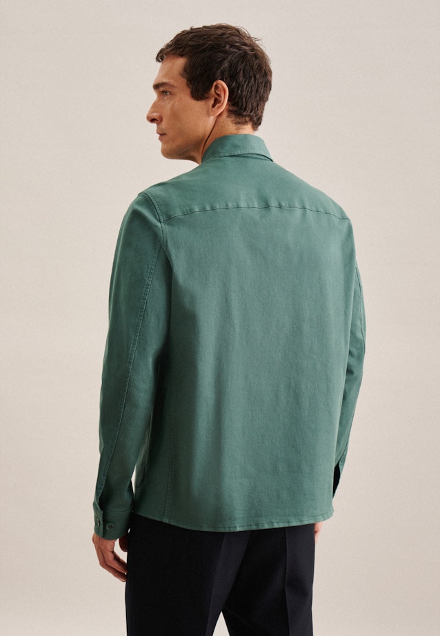 Veste Regular Manche Longue À Revers in Vert |  Seidensticker Onlineshop