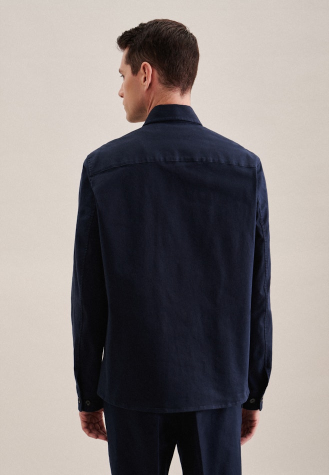 Collar Jacket in Dark Blue | Seidensticker online shop