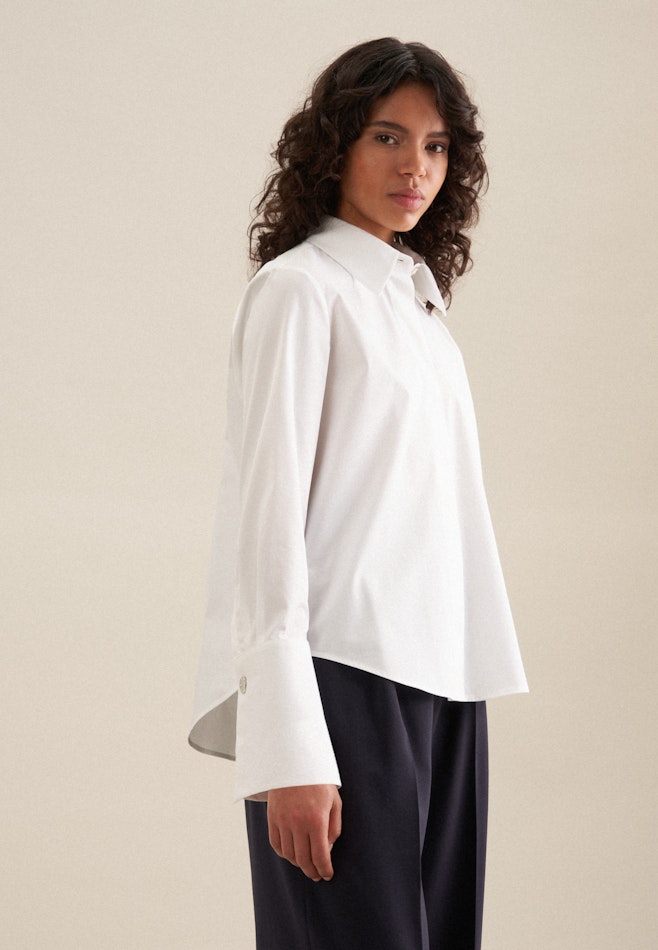 Twill Shirt Blouse in White | Seidensticker online shop