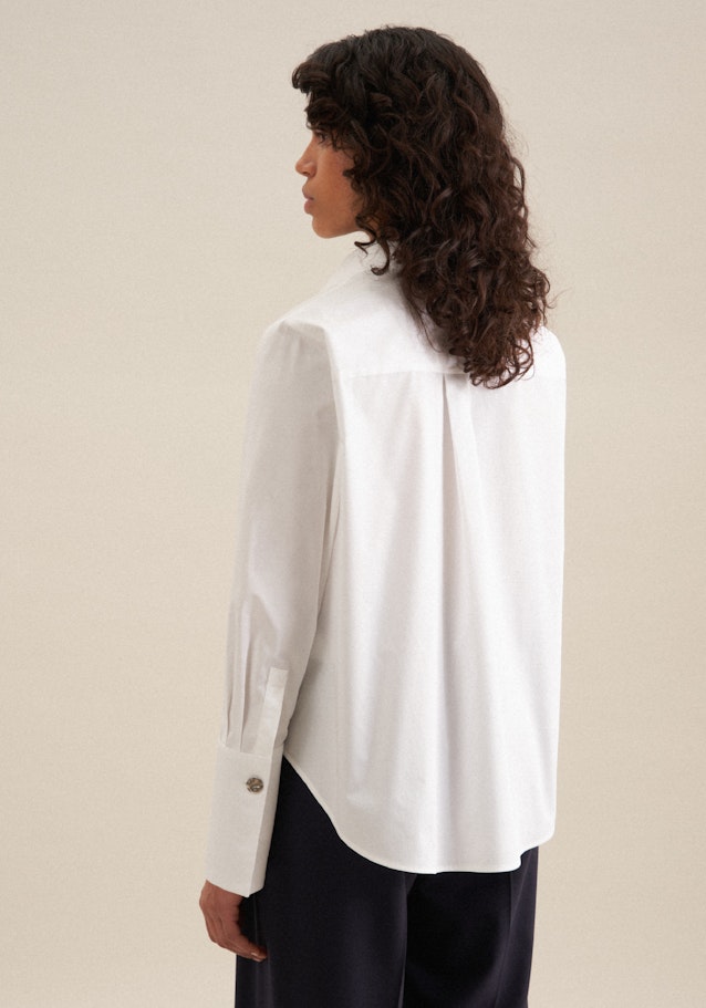 Twill Shirt Blouse in White | Seidensticker Onlineshop
