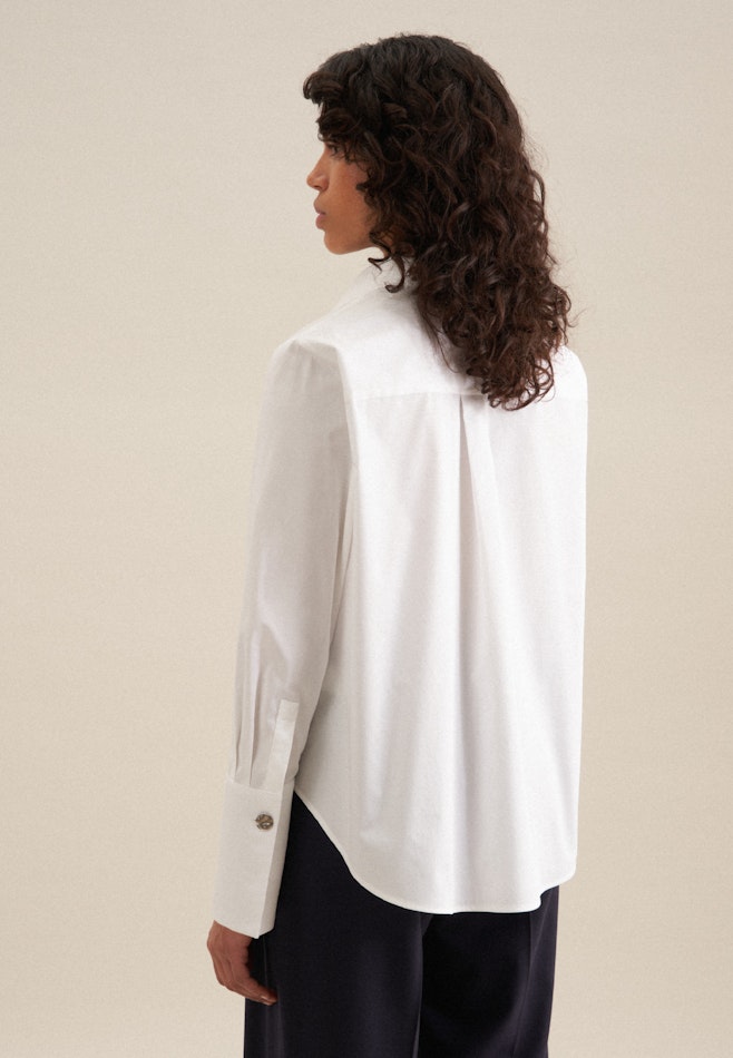 Twill Shirt Blouse in White | Seidensticker online shop