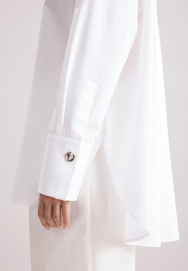 Chemisier chemise Uni in Blanc |  Seidensticker Onlineshop