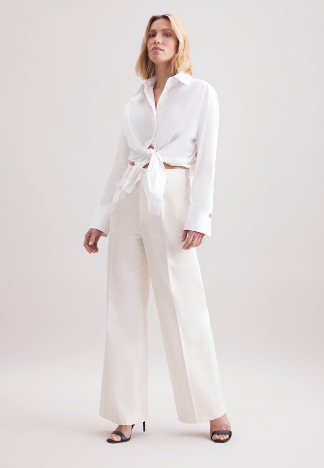 Chemisier chemise Uni in Blanc |  Seidensticker Onlineshop