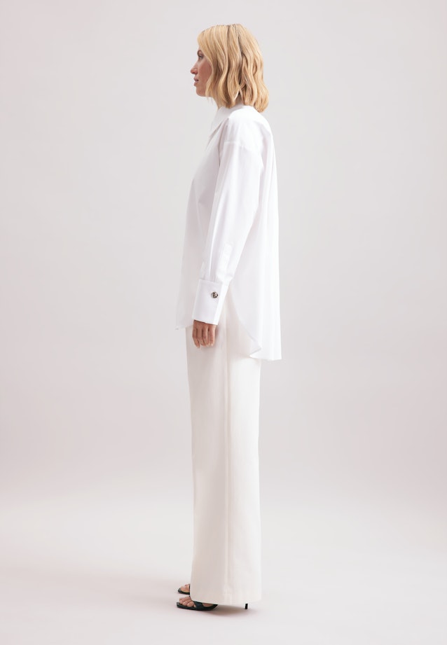 Chemisier chemise Uni in Blanc |  Seidensticker Onlineshop