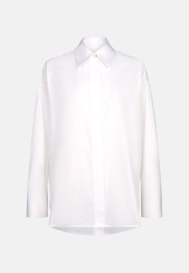 Chemisier chemise Uni in Blanc |  Seidensticker Onlineshop